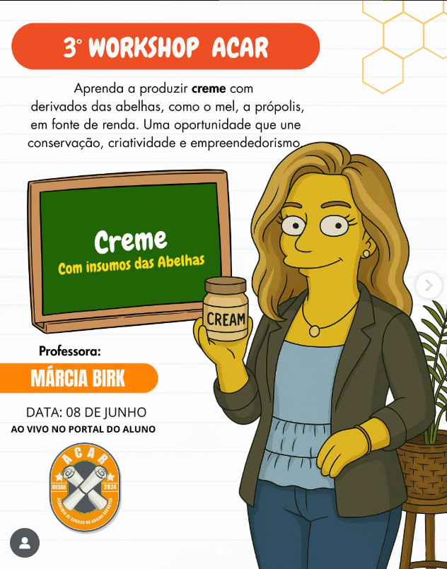 Workshop - Creme com Insumos das Abelhas