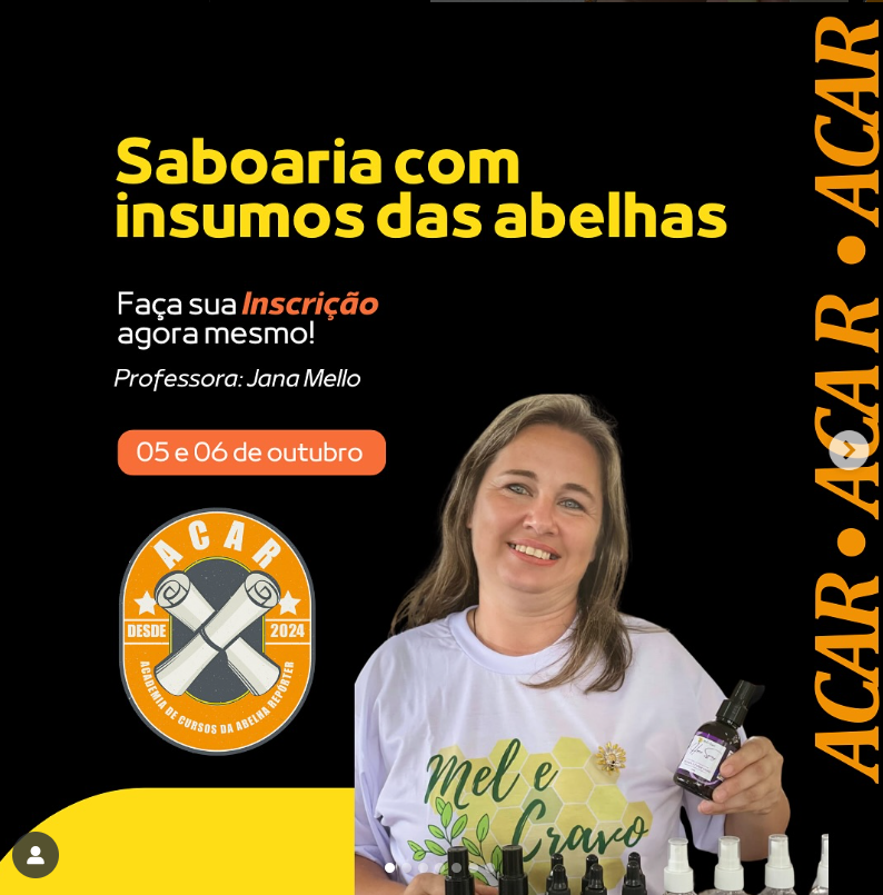 Workshop - Saboaria com insumos das abelhas